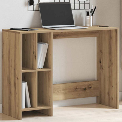 Berkfield Desk Artisan Oak 102.5X35X75 Cm Engineered Wood - image 1
