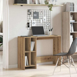 Berkfield Desk Artisan Oak 102.5X35X75 Cm Engineered Wood - thumbnail 3