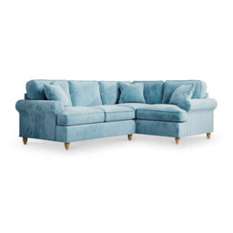 Alfie Lagoon Left Hand Corner Sofa For Living Room - Fully Assembled By Roseland Furniture - thumbnail 1