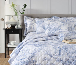 The Lyndon Company Toile De Jouy  Duvet Cover Blue - thumbnail 2