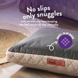 Slumberdown Paws For Slumber Sherpa Pet Bed Cover, Biscuit, Medium - thumbnail 4