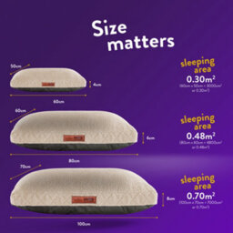 Slumberdown Paws For Slumber Sherpa Pet Bed Cover, Biscuit, Medium - thumbnail 8
