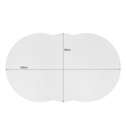 Btm Cloud Shaped Coffee Table With Drawer And Storage Compartments Modern Accent Table For Living Room - thumbnail 9