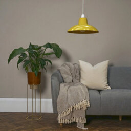 Valuelights Civic Retro Style Yellow Metal Easy Fit Ceiling Light Shade (D)28.8Cm - thumbnail 2