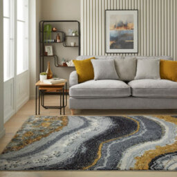 Concept Looms Amara Ama103 Grey Blue Bronze Rug-120Cm X 170Cm - thumbnail 1