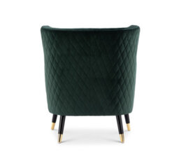 Velvet Bottle Green Alessia Accent Chair - thumbnail 5