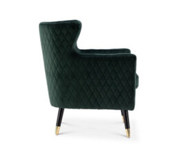 Velvet Bottle Green Alessia Accent Chair - thumbnail 6
