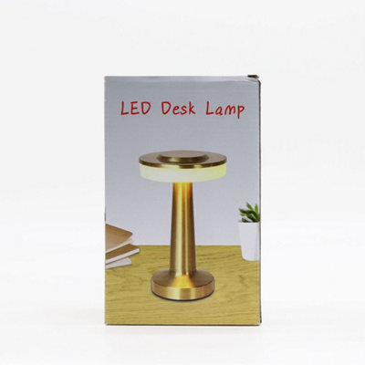 Serenityy Tall Stem Copper Touch Lamp - Usb-C Rechargeable Led Table Lamp - 255G - Metal Finish - image 1
