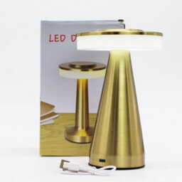 Serenityy Tall Stem Copper Touch Lamp - Usb-C Rechargeable Led Table Lamp - 255G - Metal Finish - thumbnail 2