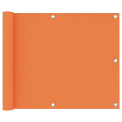 Berkfield Balcony Screen Orange 75X500 Cm Oxford Fabric - image 1