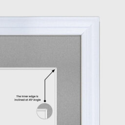 AK Frames 20X16 White Classic Multi Photo Frame With Silver Mount - Holds 9 Apertures (2X) 7X5, (7X) 6X4 Photos - thumbnail 7
