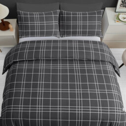 Pamposh Grace Super King Duvet Set - Premium Brushed Microfiber Reversible Super King Duvet Cover With Zipper Closure - thumbnail 5