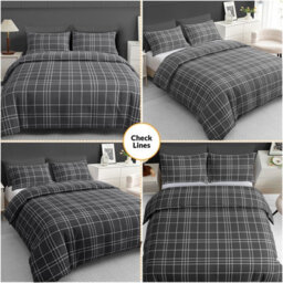 Pamposh Grace Super King Duvet Set - Premium Brushed Microfiber Reversible Super King Duvet Cover With Zipper Closure - thumbnail 6