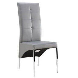 Furniture In Fashion Halo Melange Marble Effect Dining Table 6 Vesta Grey Chairs - thumbnail 4