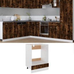 Vidaxl Oven Cabinet Lyon Smoked Oak 60X46X81.5 Cm Engineered Wood - thumbnail 1