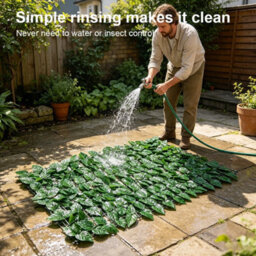 1X Artificial Mat 600X100Cm Plant Artificial Mat Hedge Ivy Leaf Garden Fence Roll Privacy Wall Cover - thumbnail 6