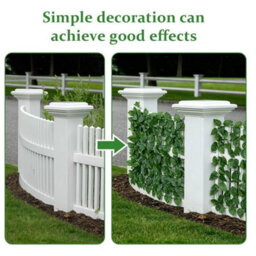 1X Artificial Mat 600X100Cm Plant Artificial Mat Hedge Ivy Leaf Garden Fence Roll Privacy Wall Cover - thumbnail 4