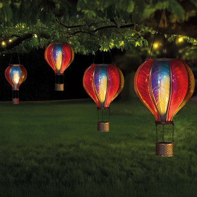 Marco Paul Solar Powered Hot Air Balloon Garden Lantern