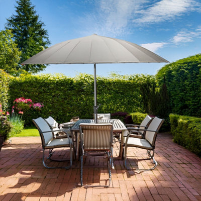 Jack Stonehouse Shanghai Parasol Umbrella 280Cm Canopy Picnic Pool Outdoor Shade Full Tilt And Crank Adjustable - image 1