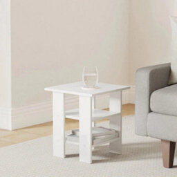 Wooden Bedside End Table With 3 Tier Shelf Coffee Tea Nightstand Laptop Table - thumbnail 4