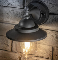 CGC Lighting Cgc Ryder Dark Grey Outdoor Outside Garden Porch Lantern Wall Light
