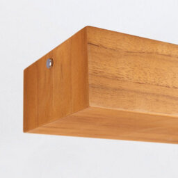 Luminosa Lighting Elstead Horizon 140Cm Bar Pendant Ceiling Light Teak - thumbnail 5