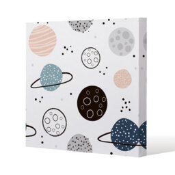 Andrew Lee Child Hand Drawn Space Elements (Canvas Print) / 101 X 101 X 4Cm - thumbnail 2