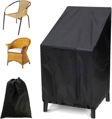 Stackable Chair Cover, Oxford Cloth Slipcover, For Gardens, Balconies, Outdoor Terraces - image 1