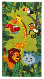 Green Kids Modern Pictorial Animal Graphics Easy To Clean Rug For Living Room Bedroom And Dining Room-120Cm X 170Cm - thumbnail 8