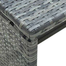 Berkfield Coffee Table Anthracite 70X40X38 Cm Poly Rattan - thumbnail 3