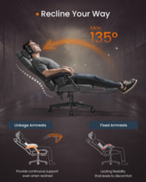 Songmics Home Gaming Chair, Ergonomic Computer Chair With Footrest, Video Game Chair With Headrest, Cotton-Linen Fabric, Dove Grey - thumbnail 7