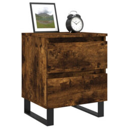Berkfield Bedside Cabinet Smoked Oak 40X35X50 Cm Engineered Wood - thumbnail 3