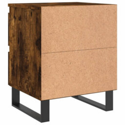 Berkfield Bedside Cabinet Smoked Oak 40X35X50 Cm Engineered Wood - thumbnail 8