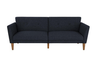 Novogratz Regal 3-Seater Sofa Bed In Fabric Blue - image 1