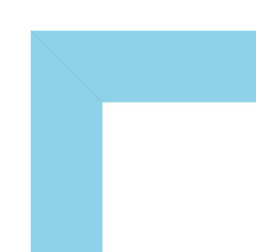 "8X8"" Light Blue Picture Frame - 8X8"" Square Frame With 5X5"" Mount For 8X8""/5X5"" Pictures Moderrn Style Thin Edge, 1 Pack" - thumbnail 4