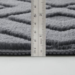 Bedlooms Grey High Low Pile Rug 160X230Cm, Soft Thick Piles,  Zig Zag Pattern, Modern Area Rugs And Living Room Rug - thumbnail 7