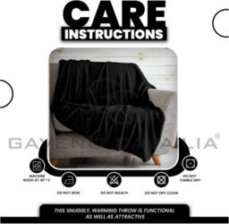 Gc Gaveno Cavailia Fluffy Pop Throw 150X200Cm Black Lightweight Honeycomb Blanket For Bed Settee Throws For Sofas Couch Chair - thumbnail 5