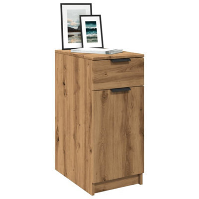 Berkfield Desk Cabinet Artisan Oak 33X50X75 Cm Engineered Wood - image 1
