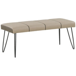 Beliani Bedroom Set Faux Leather Betin 180 X 200 Cm (Eu Super King) Sand Beige - thumbnail 7