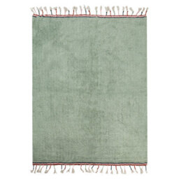 Beliani Kids Rug Caparli Light Green 140 X 200 Cm Cotton