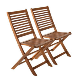 Charles Bentley Fsc Acacia Hardwood Furniture Set With Extendable Table & 6 Chai - thumbnail 7
