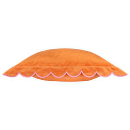 furn. Furn Lil Scallop Velvet Feather Filled Cushion - thumbnail 3