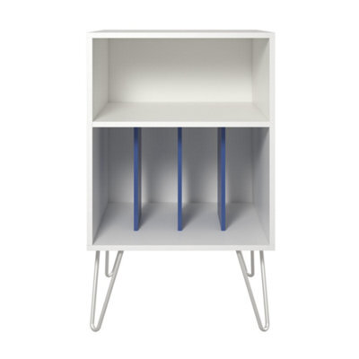Novogratz Condord Turntable Stand White / Blue - image 1