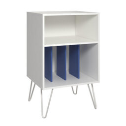 Novogratz Condord Turntable Stand White / Blue - thumbnail 3