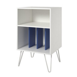 Novogratz Condord Turntable Stand White / Blue - thumbnail 2