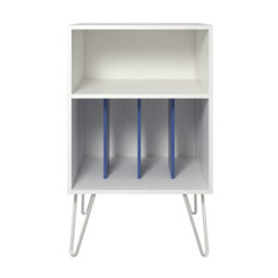 Novogratz Condord Turntable Stand White / Blue - thumbnail 1