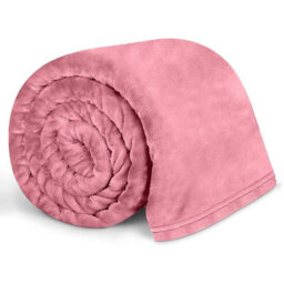 Bedlooms Pink Blanket, Reversible & Lightweight Couch & Bed Throw Blanket, Double 150X200Cm - thumbnail 1