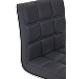 Orsina Grey Faux Leather Bar Chair, Backrest Breakfast Bar Chair, Footrest Living Bar Chair Kitchen - thumbnail 6