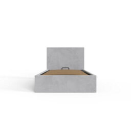 Gfw End Lift Ottoman Bed 90Cm Velvet Charcoal Grey Single - thumbnail 9