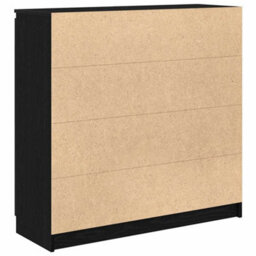 Berkfield Sideboard With Drawers Black Oak 100.5X35X98.5 Cm Engineered Wood - thumbnail 8